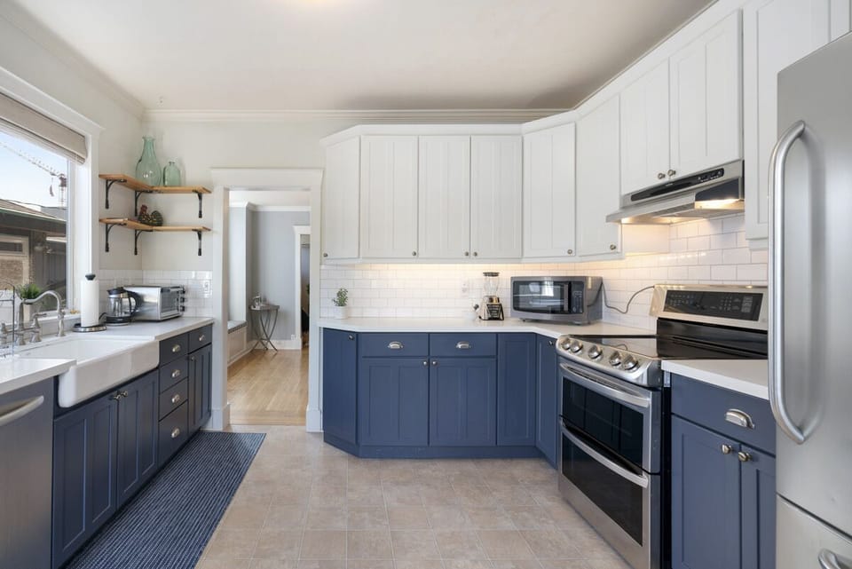 modern and updated kitchen