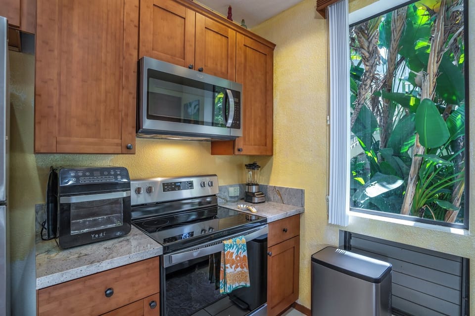 Kitchen With Garden View