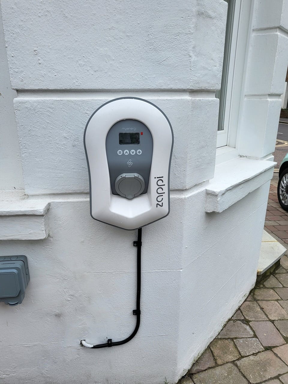 Electric car charging point onsite