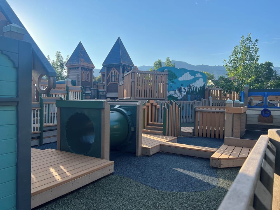 Whittier center adventure playground one block from home