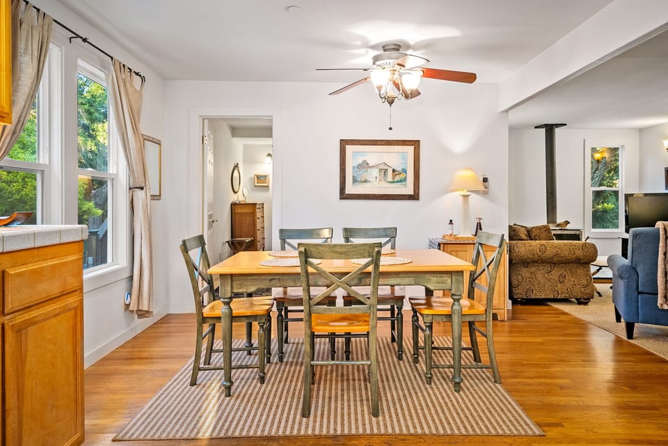 Dining Area - Dunning Guest Suite Two at Dunning Deluxe - Gather around our beautiful dining table for unforgettable meals.
