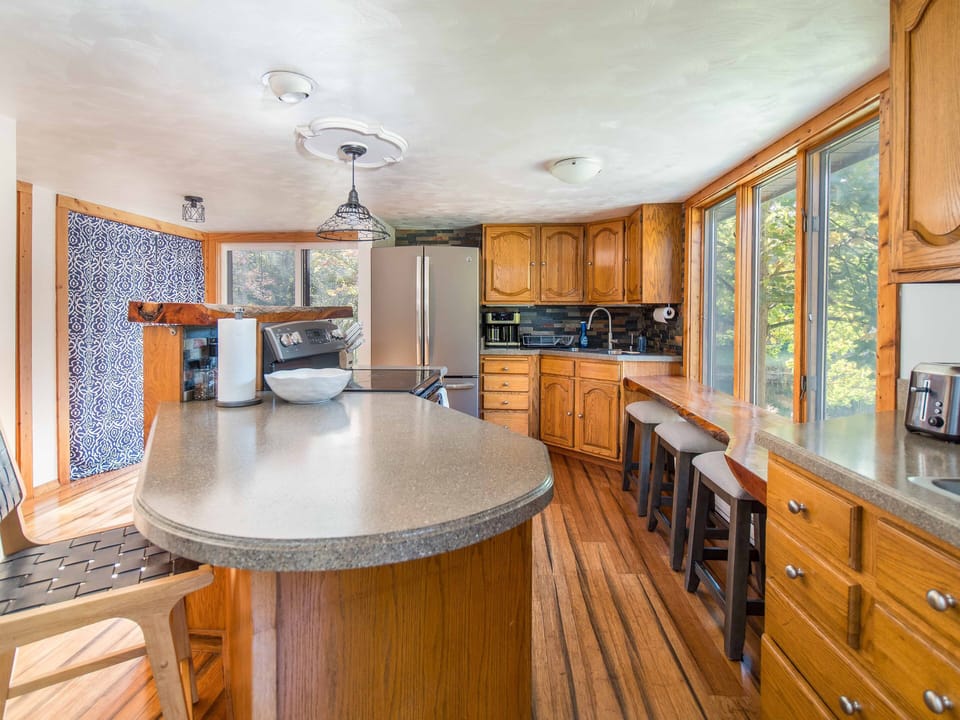 Fully-stocked kitchen