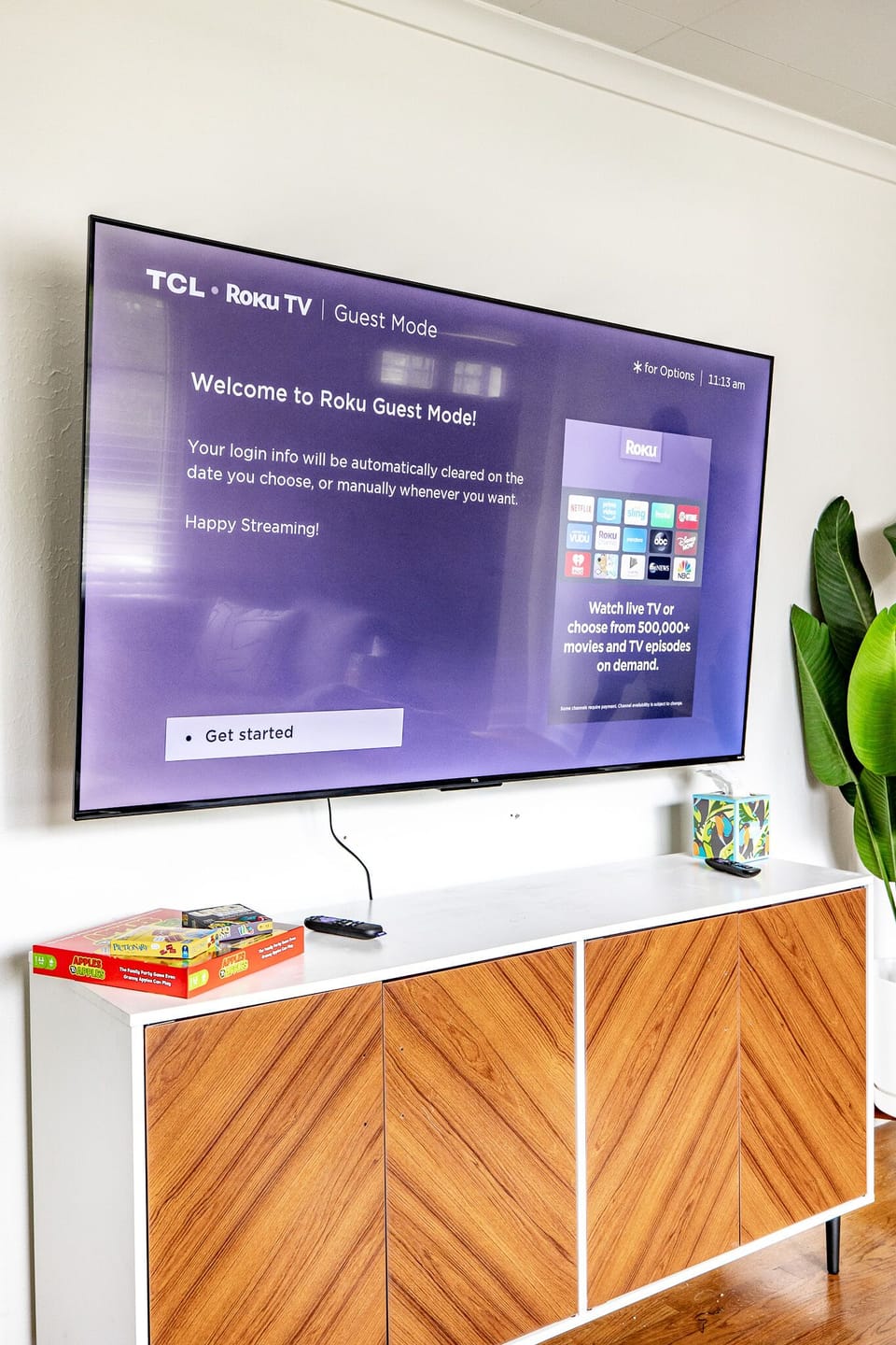 Set your check out date, then into all your favorite streaming apps. You'll be signed out automatically on your check out day