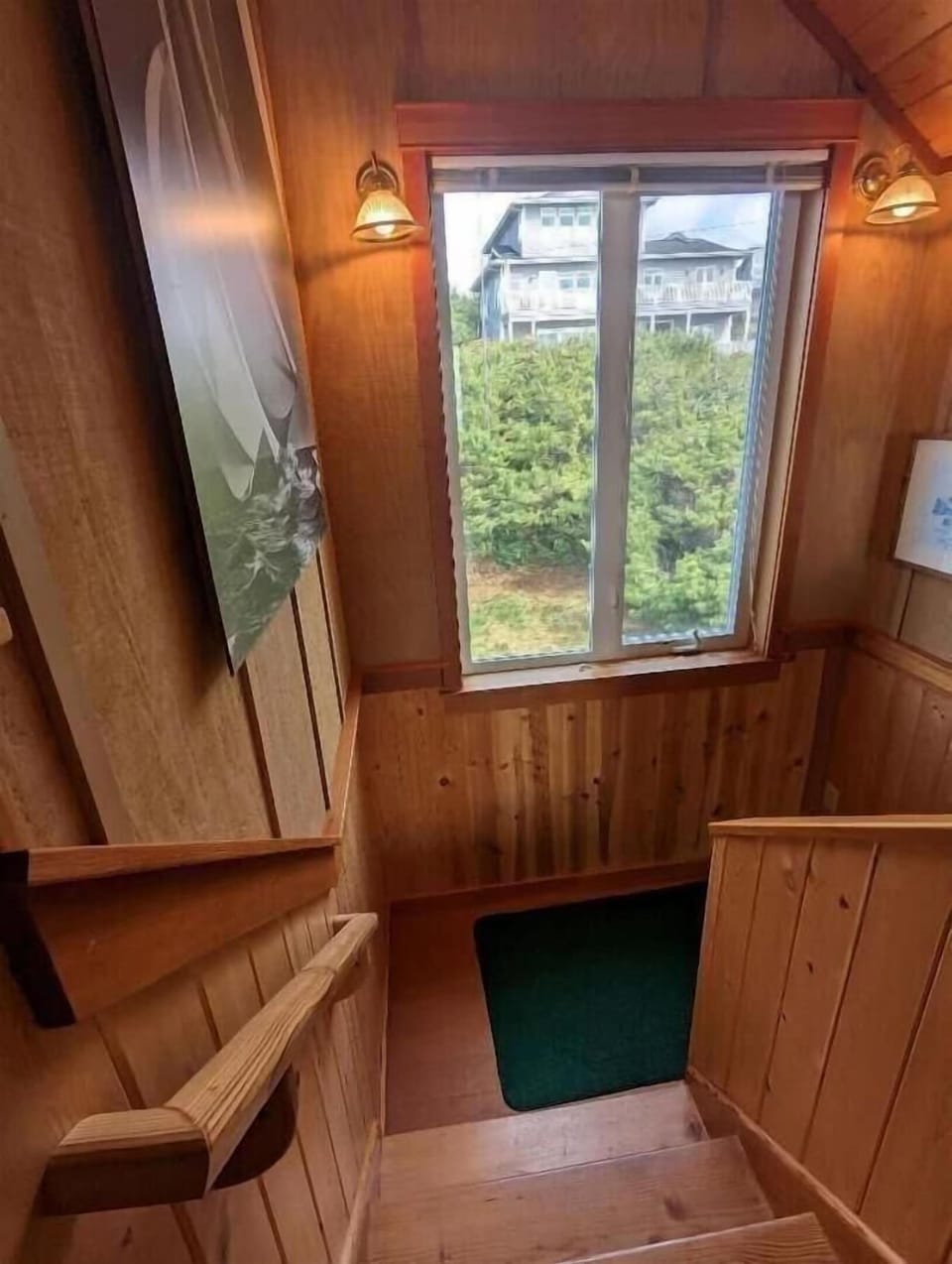 window in stairway