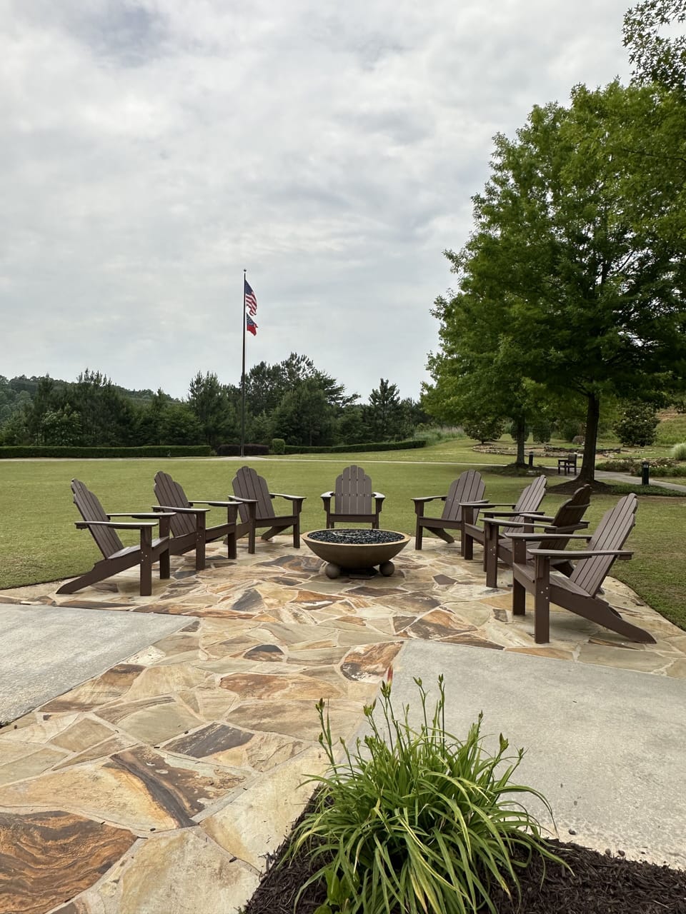 Sports Complex with fire pit