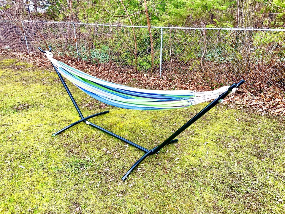 The hammock is a great way to relax