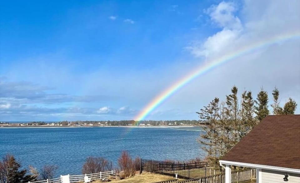Catching a rainbow from your deck!