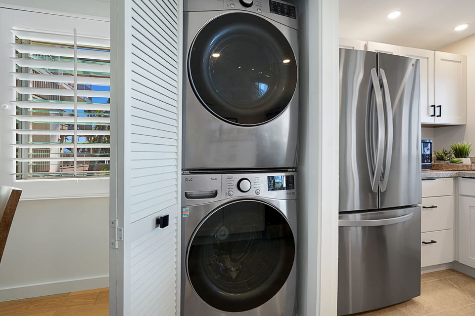 Full sized washer and dryer