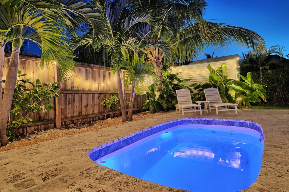 Swimming Pool at Night
