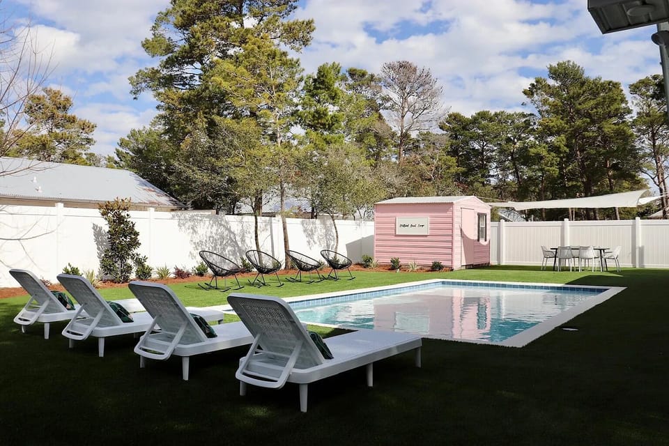 Plenty of seating to enjoy the sun!