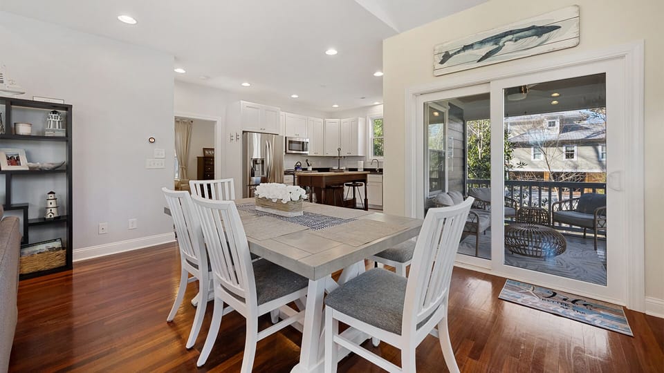 Dining area on the main level