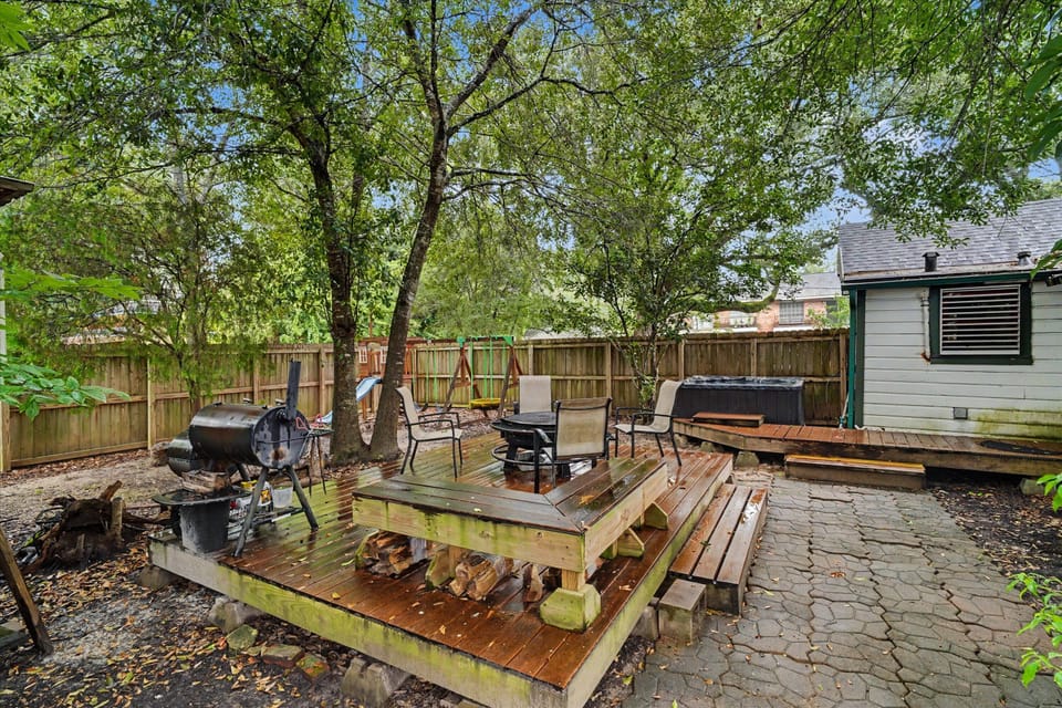 Great memories will be created here in the tranquil backyard