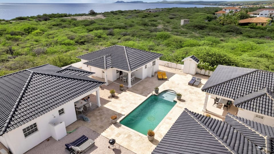 Shared resort style pool.