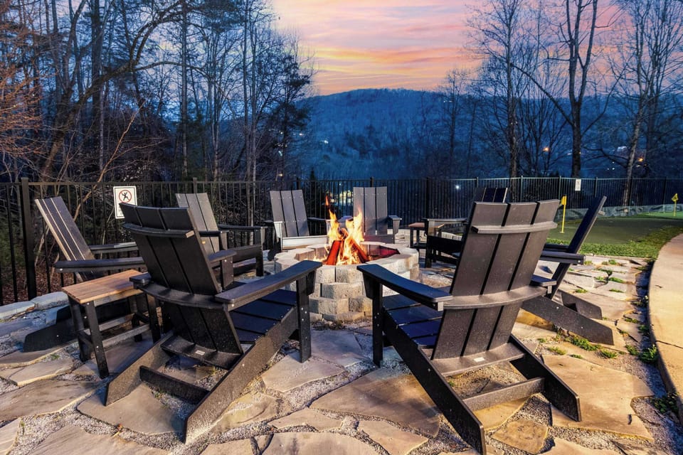 Gather ‘round the oversized custom-built wood-burning fire pit, surrounded by 8 cozy Adirondack chairs — roast s’mores, swap stories, and soak in starlit nights with your favorite people. Let the memories spark here and enjoy the view. 