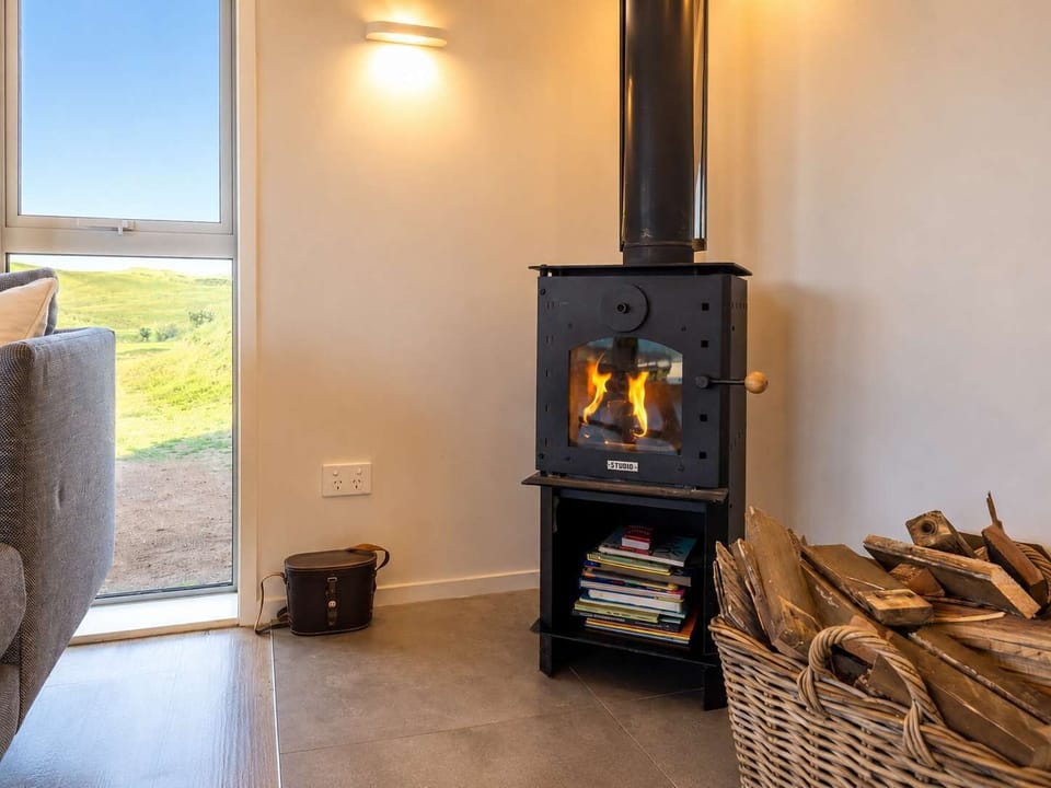 Fire place with wood provided 