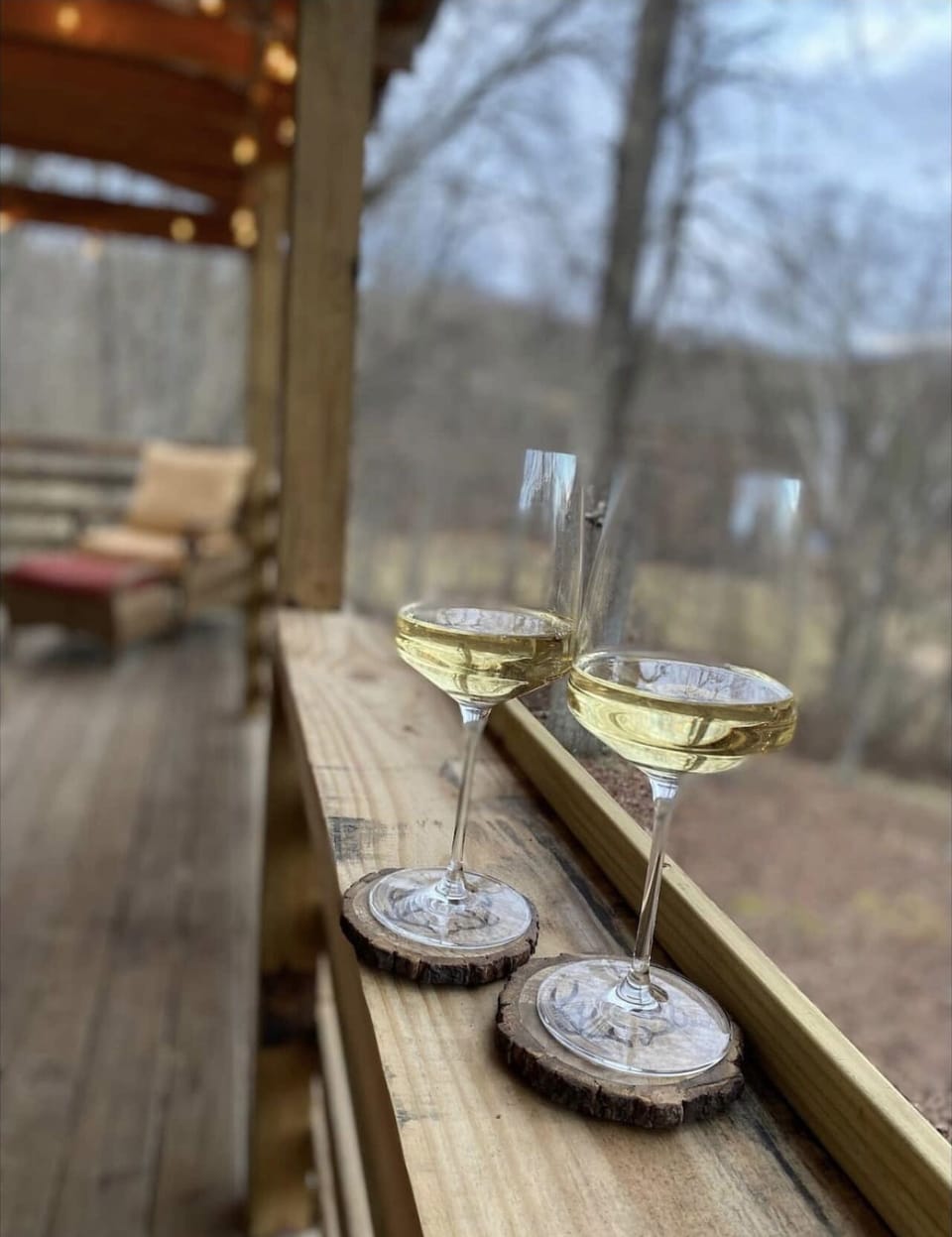 Relax and enjoy your complimentary bottle of local wine.