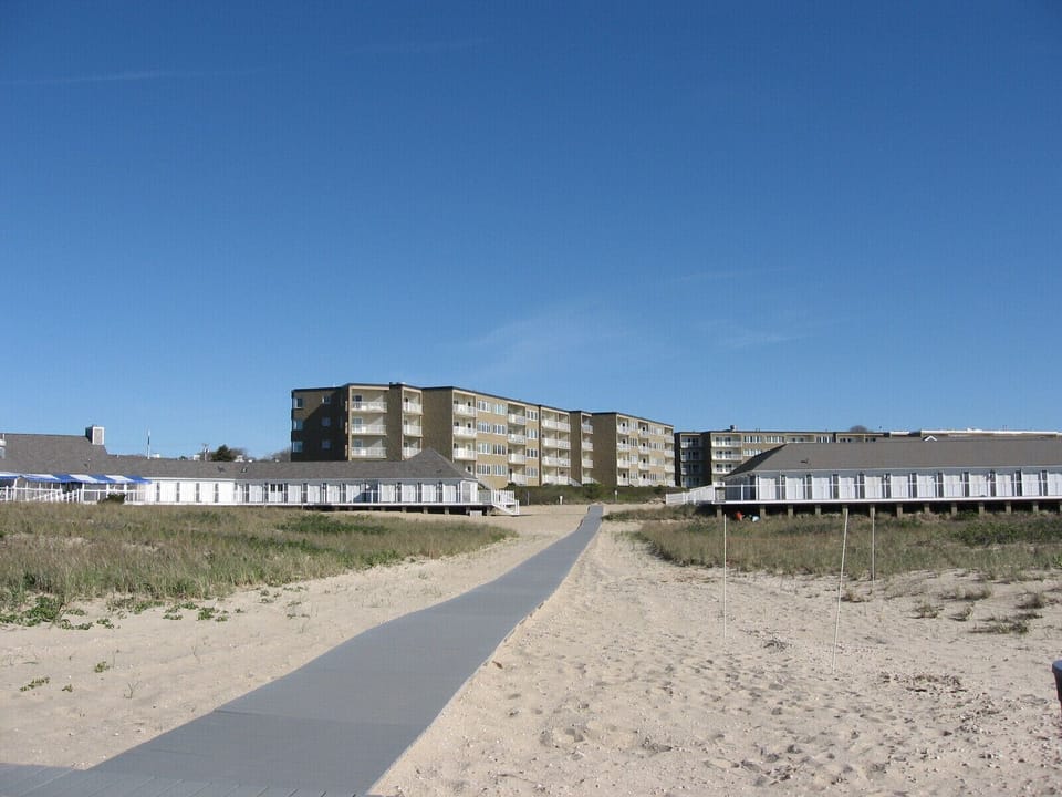 boardwalk to private beach