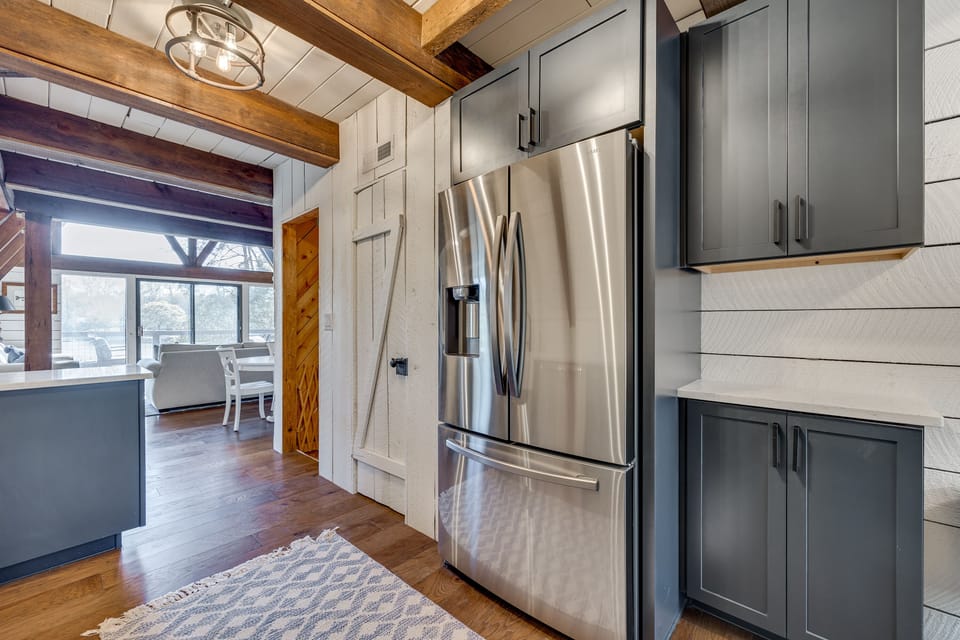 Open floor plan with kitchen, dining room & living room for easy entertaining 
