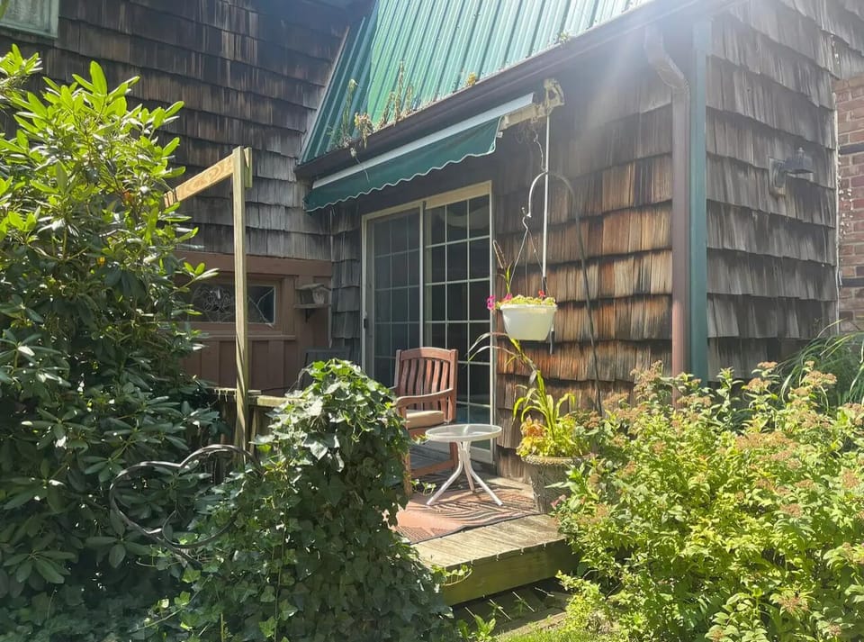 Private patio off of living room