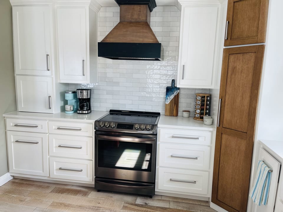 Gourmet kitchen.