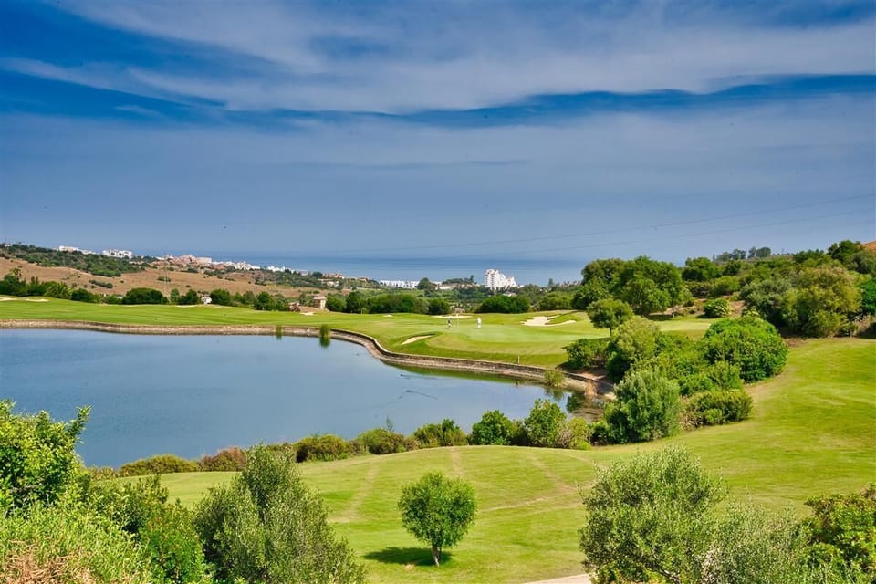 More views from the villa to the golf courses and the sea