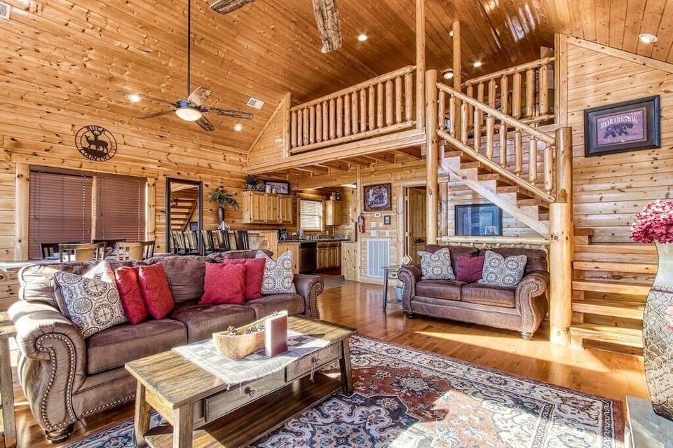 A View is Forever's cozy living area