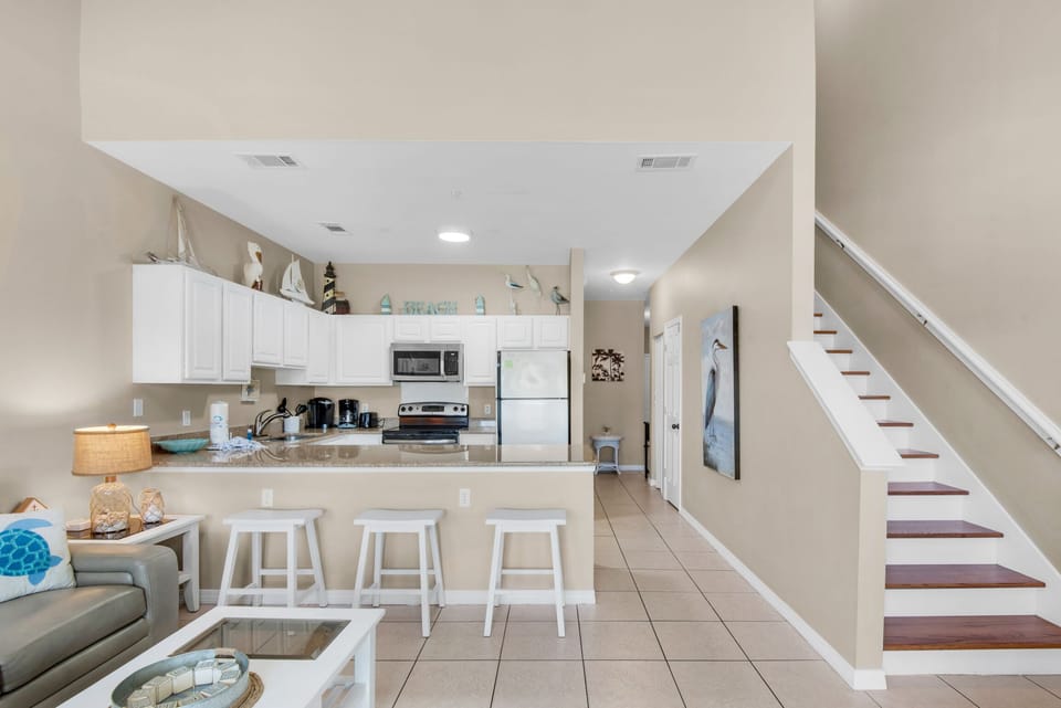 Living to kitchen view