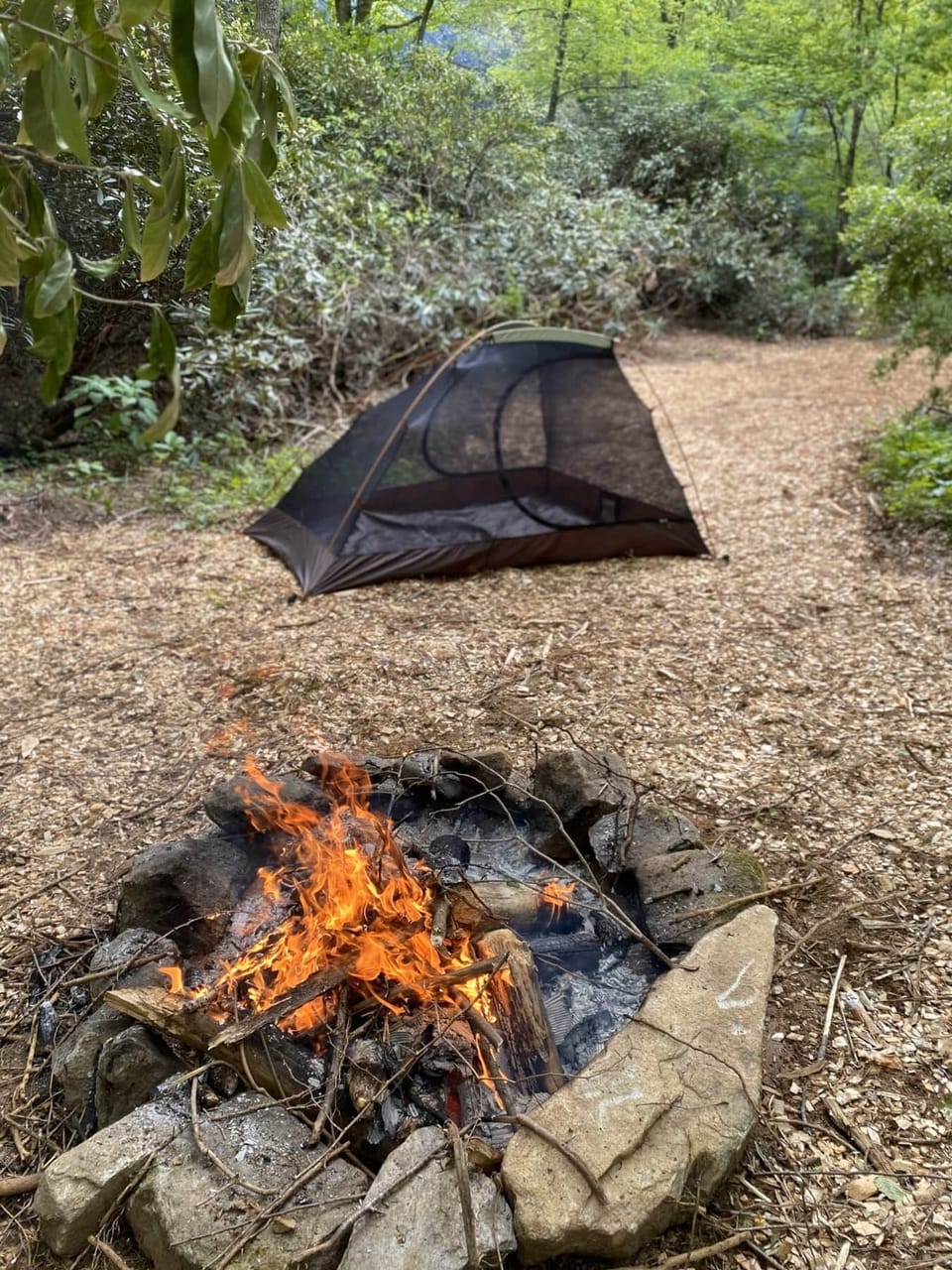Rock fire ring