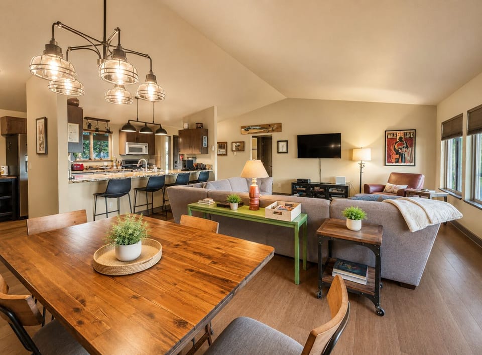 Comfortable living room for the family to gather at.