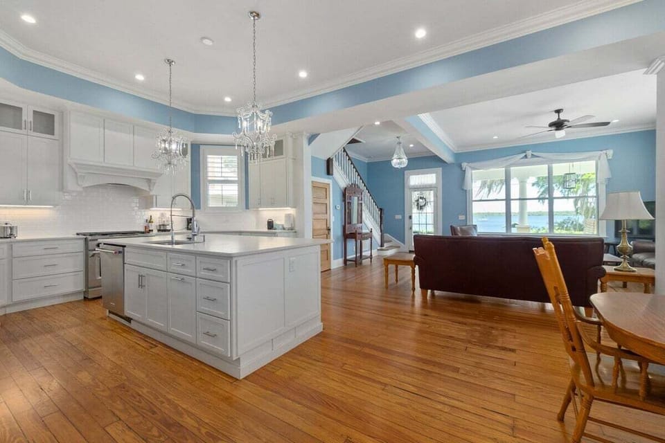 Water views from kitchen!