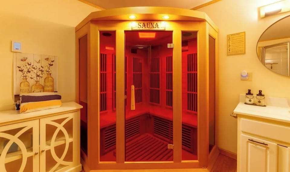 Infrared sauna — relax and recharge after a day outdoors