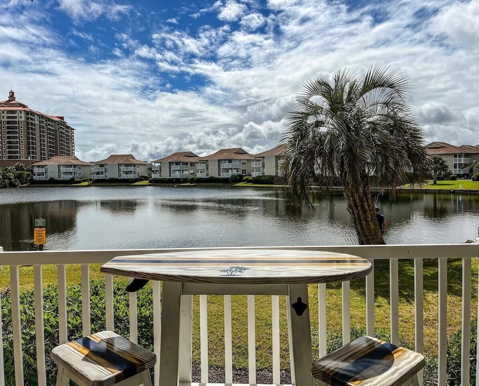Gorgeous porch view of Lake Tilghman