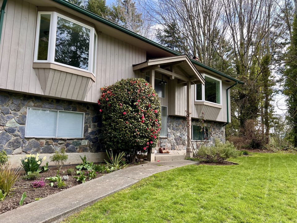 Front of house and lawn