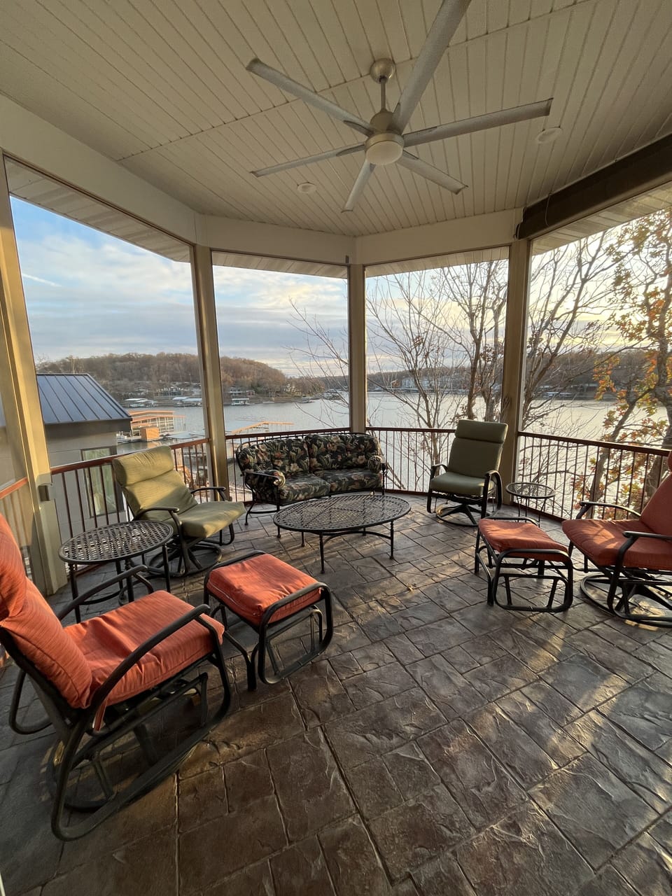 screened in patio for having your morning coffee