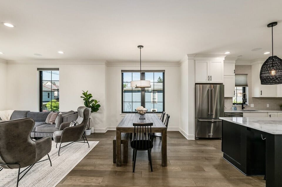 2nd floor kitchen/dining/living room