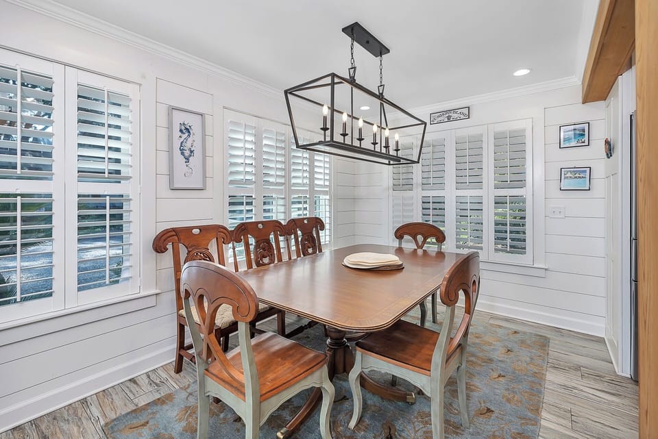 below deck dining area 
