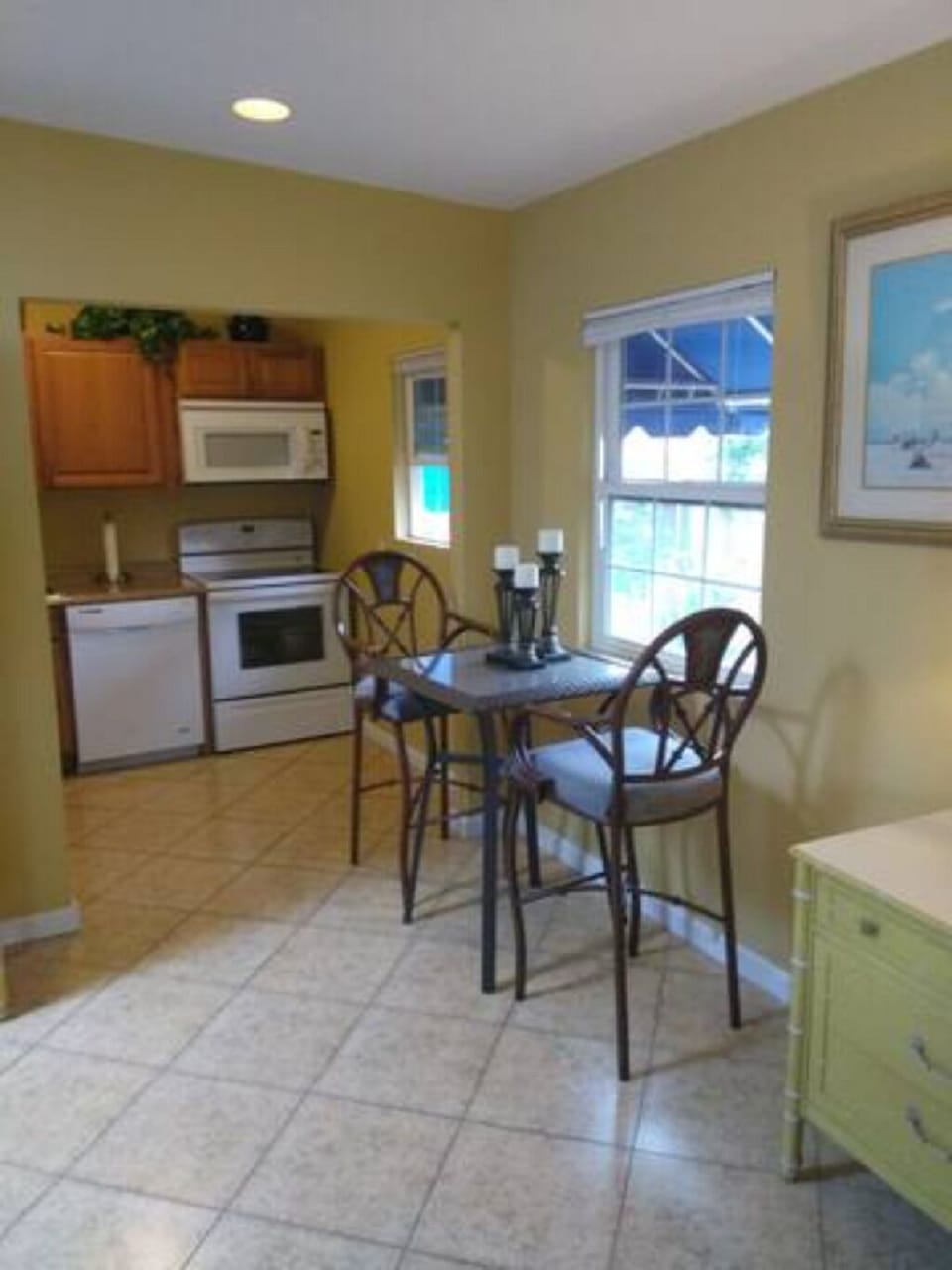 Kitchen and dining area