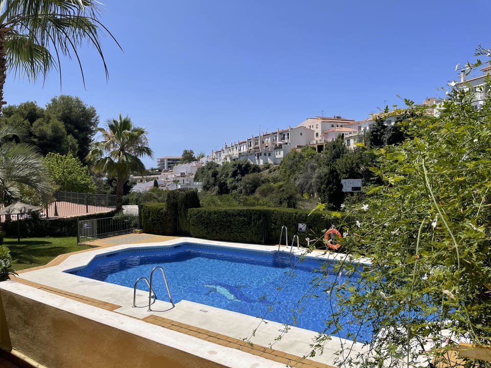 Pool view from the terrace.