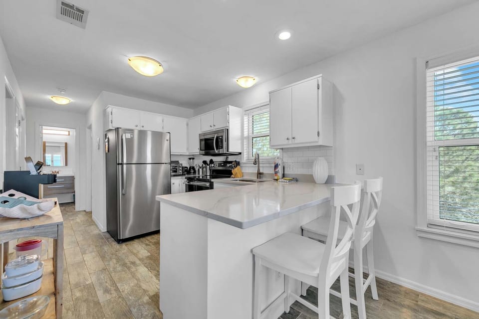 Kitchen with additional seating