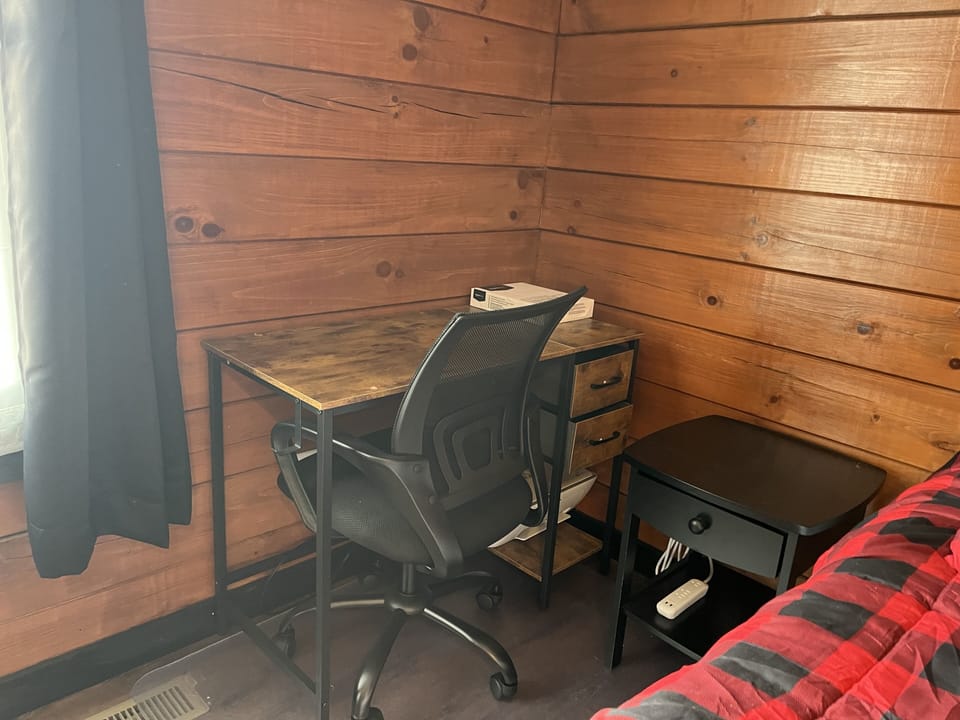 Work space with printer