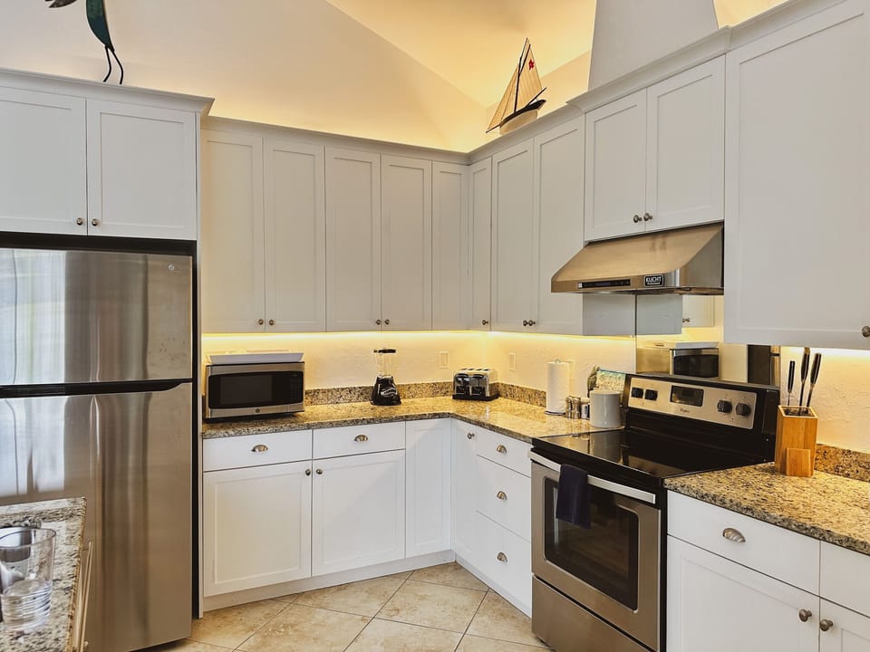 Fully stocked kitchen