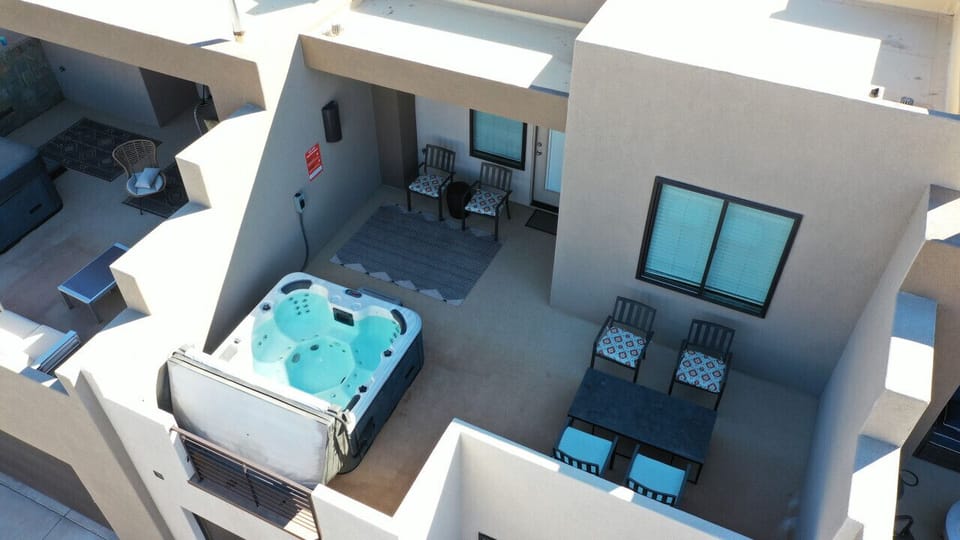 View of top balcony
