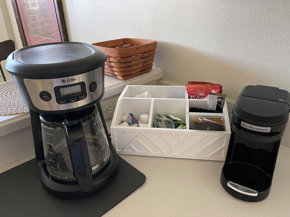 Stocked coffee bar
