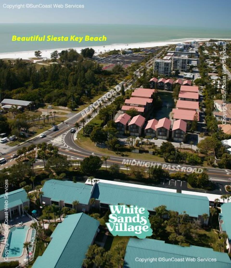 AERIAL VIEW WITH SIESTA BEACH