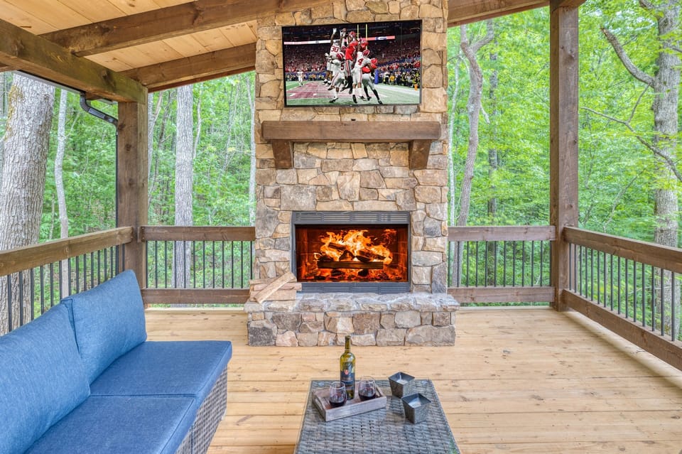 Fresh mountain air while watching your favorite Football Team!