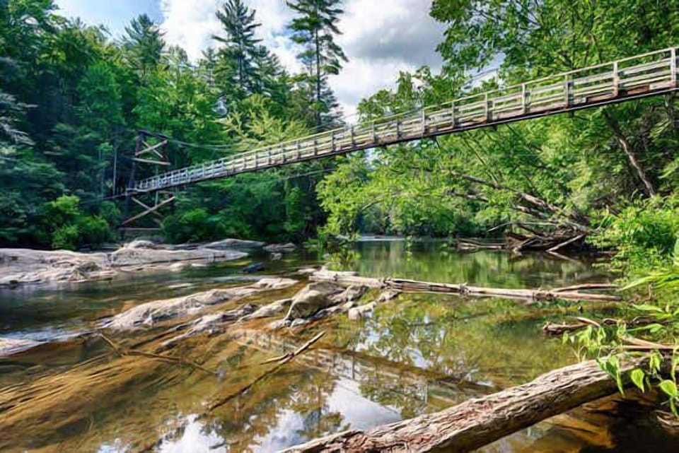 Adventures in Blue Ridge: Toccoa Swinging Bridge