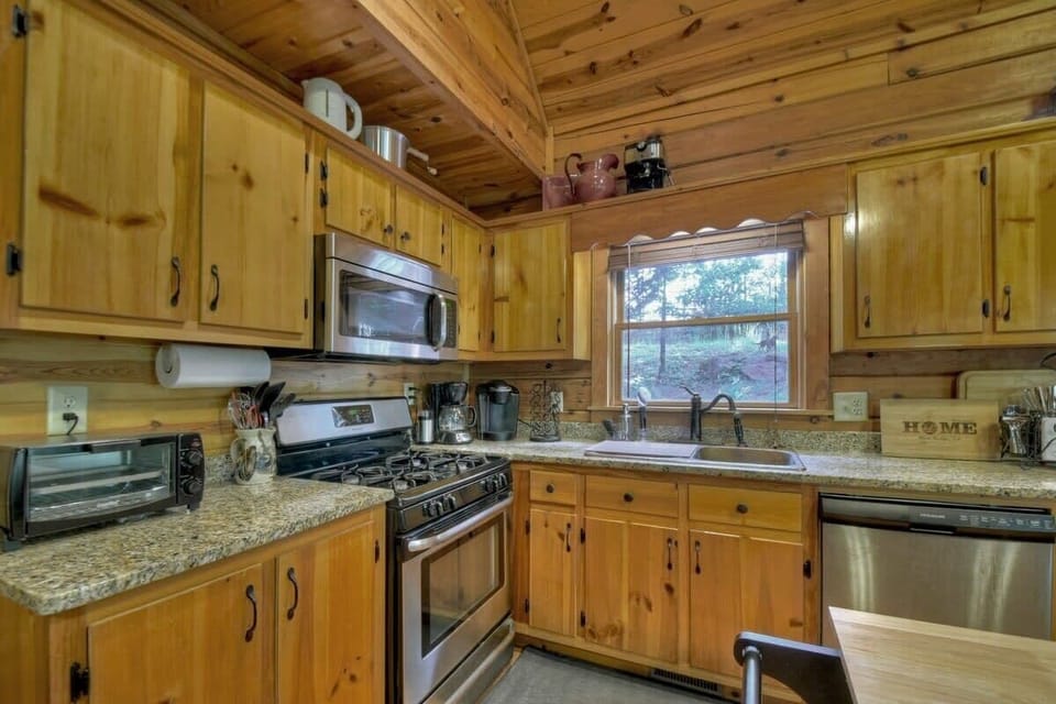 Fully stocked kitchen
