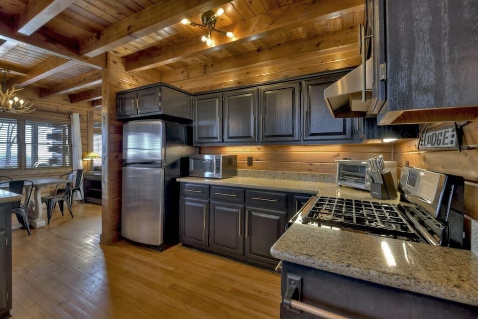 Fully stocked kitchen