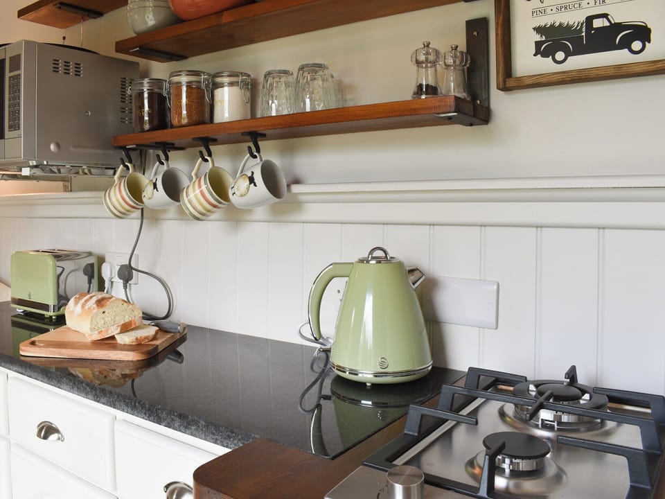 Kitchen area | Spruce Shepherd&rsquo;s Hut, Wilmslow