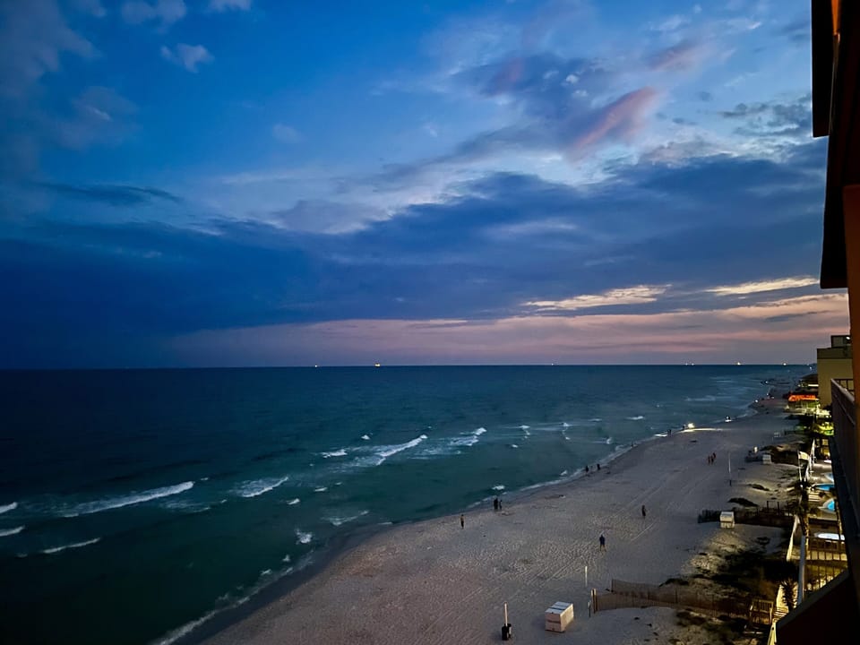 Beach sunset photo taken by owner June 1st 2023.